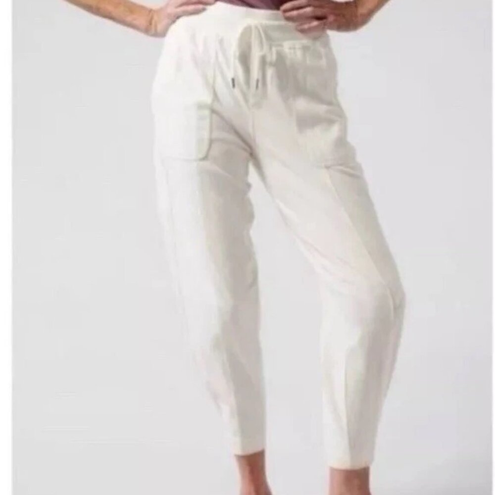 Athleta Farallon Weekender Magnolia White Women's Pants Joggers Size 2 XL NWT